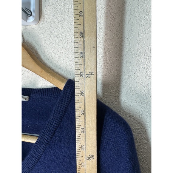 Vintage St Michael Cashmere Sweater Navy Blue Men's‎ 40" Made in Britain Rare - Picture 5 of 7